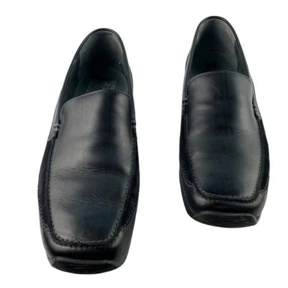 Mephisto black leather arch support wedge loafers, walking shoe. Lovell comfort - Picture 7 of 7